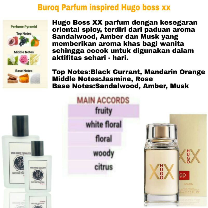 PARFUM BOSS XX PARFUME WANITA TAHAN LAMA MURAH BEST SELLER AROMA KALEM  inspired