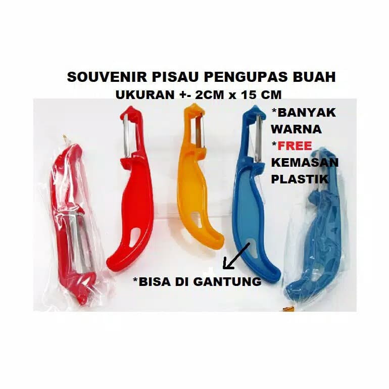 Souvenir Hajatan Pernikahan Peeler Pisau Pengupas Buah Dan Sayur Stainless