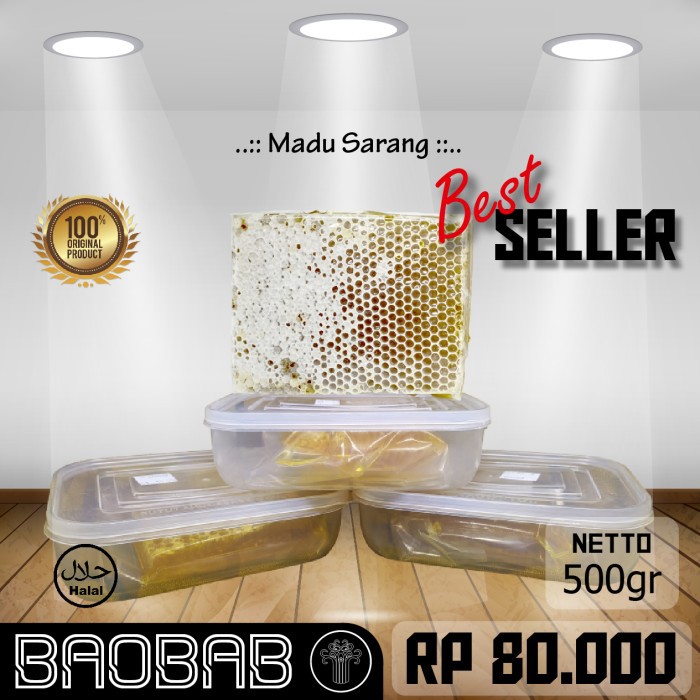 

Madu Sarang kemasan | Madu Asli dengan Sarang Lebah Asli - 500gr