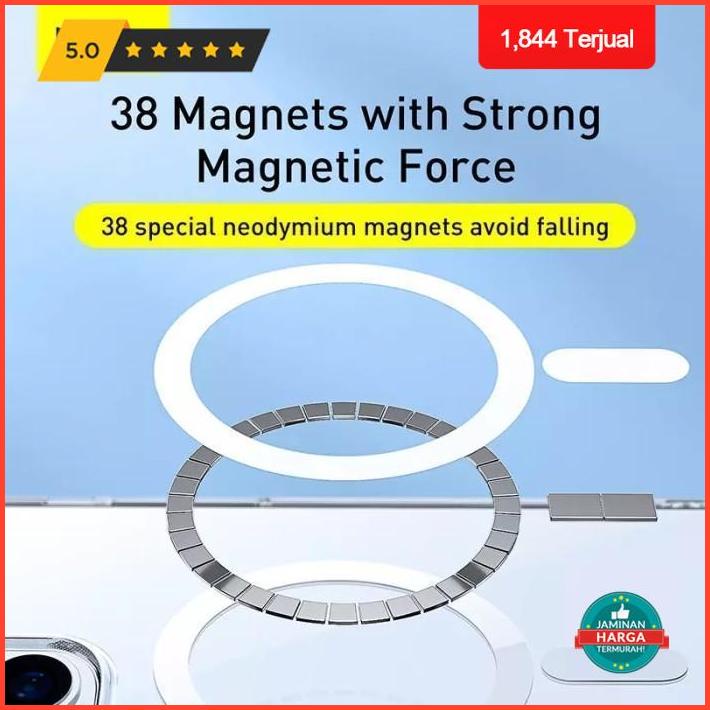 super sale baseus crystal magnetic magsafe case iphone 13   pro   max clear case terlaris
