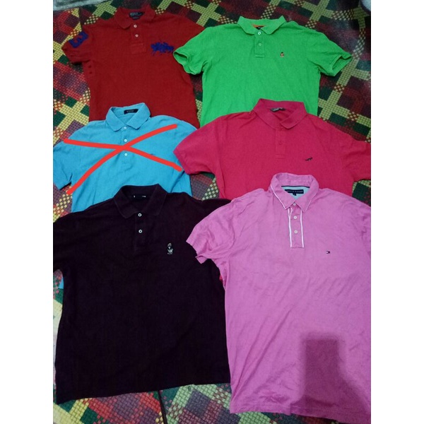 Borongan polo shirt 5pcs original second