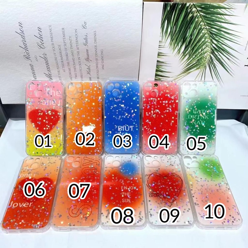CASE GLITTER LOVE OPPO A16 A1K A15 F9 A54 A3S