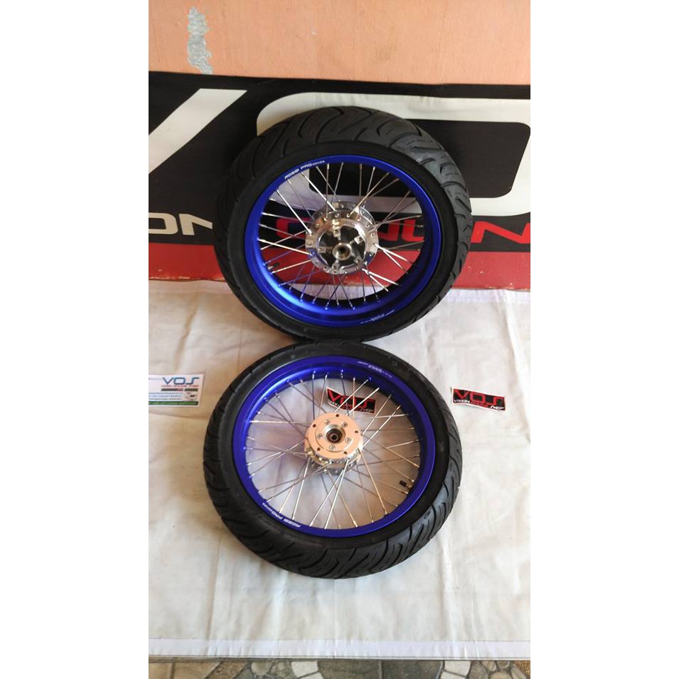 VELG JARI JARI SATU SETT OLD VIXION / NEW VIXION + BAN TDR 2.5 DAN 3.5 INC