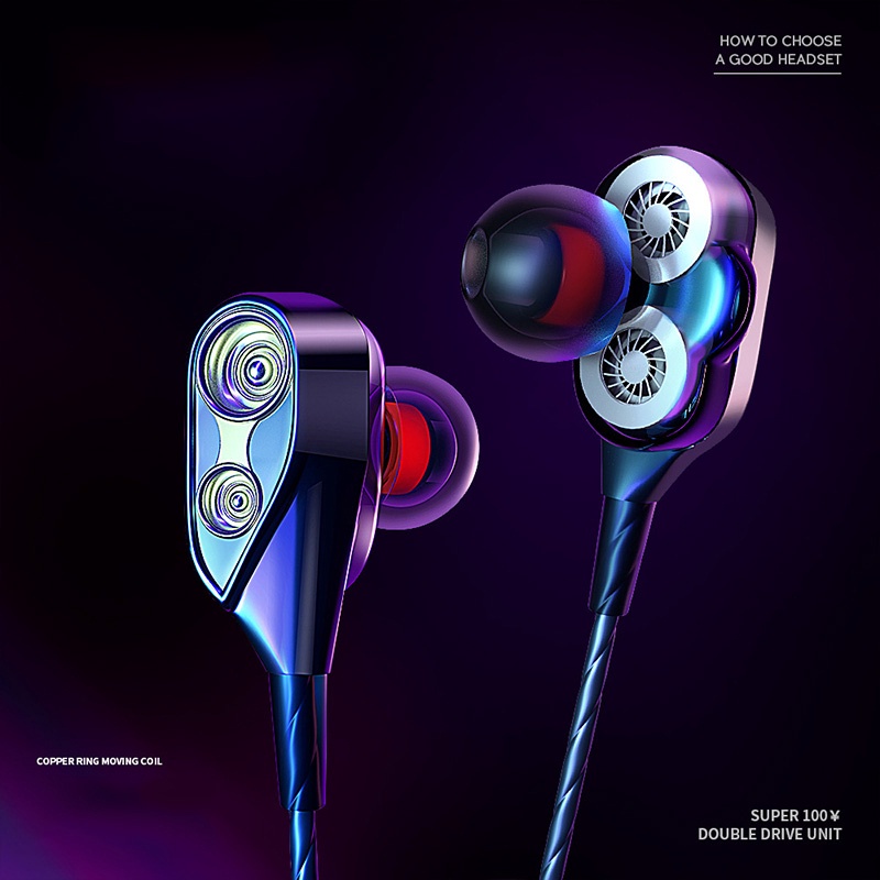 ^ Buy 1 Get 1 Free | Headset Earphone Earbuds Sport In-ear Super Bass 4D Kabel