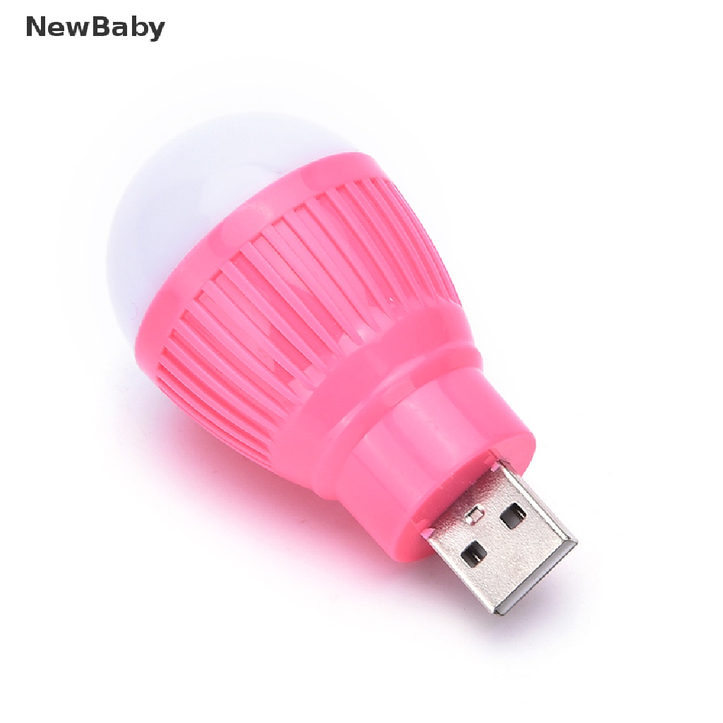 Lampu Bohlam LED USB Mini Portable Warna Putih Untuk Membaca