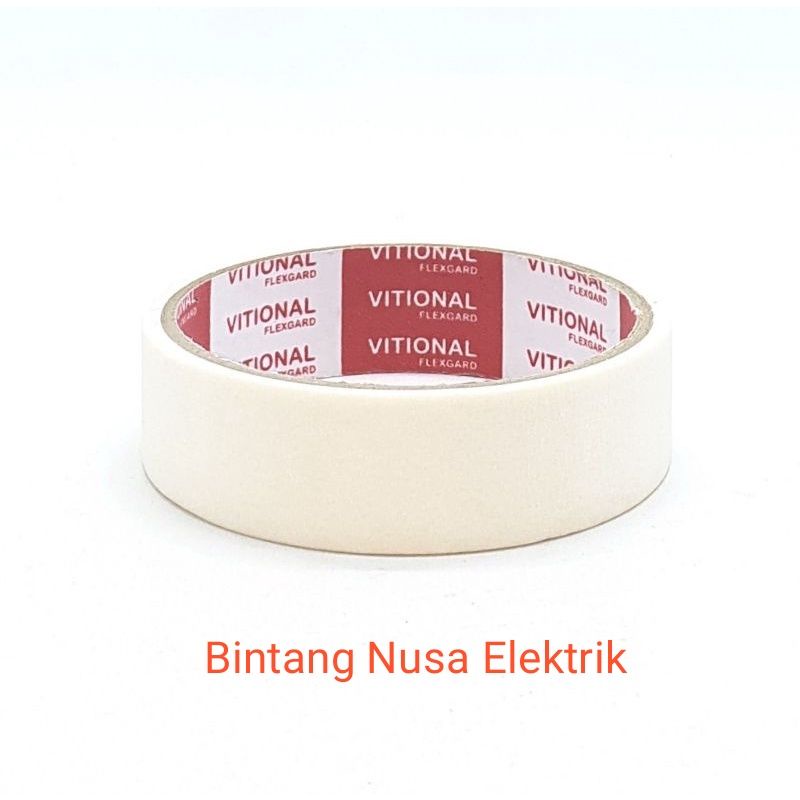 Vitional Isolasi Kertas Tanggung/ Isolasi Kertas 1 Inch/ Solasi Kertas 1 Inch/ Plakband Kertas/ Lakban Kertas/ Selotip Kertas/ Masking Tape/ Paper Masking Tape/ Duct Masking Tape/ Kertas Lakban/ Washi Tape/ Pita Perekat 2 Inch