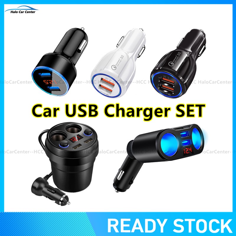 (Ready Stock) Pengisi Daya Ponsel / Charger Mobil / Usb