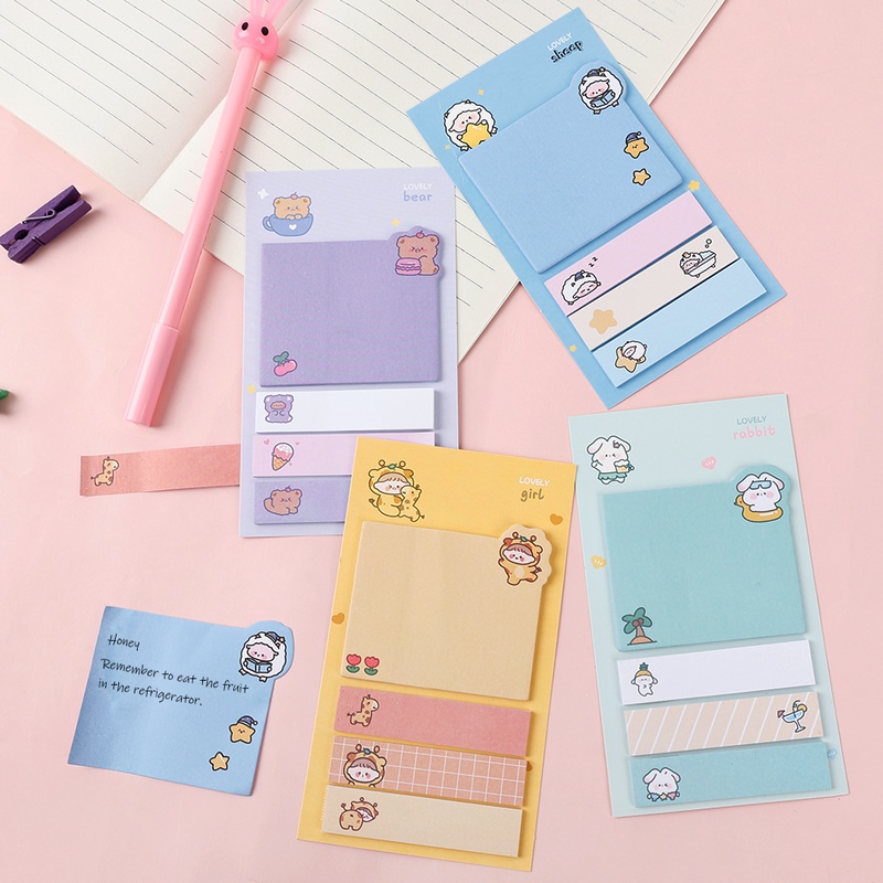 [Harga Grosir]1 Set Sticky Note / Memo Bisa Ditulis Untuk Kantor / Sekolah/Hot Sale