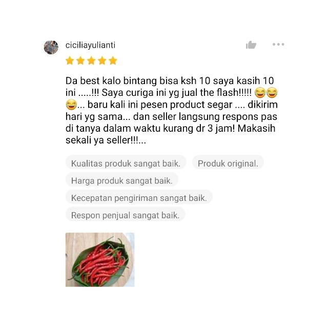 KIRIM INSTAN Cabe Keriting Merah Sayur Express