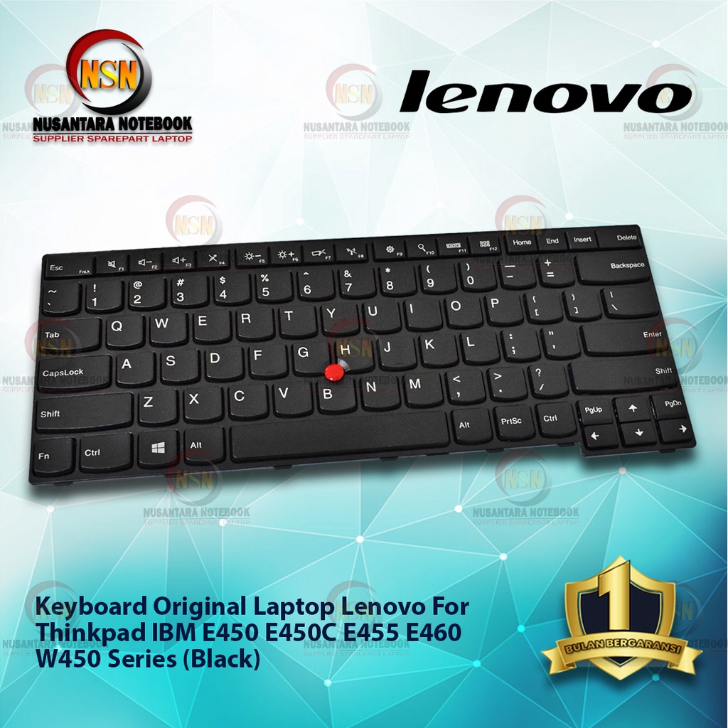 Keyboard Original Laptop Lenovo Thinkpad IBM E450 E450C E455 E460 W450 Series