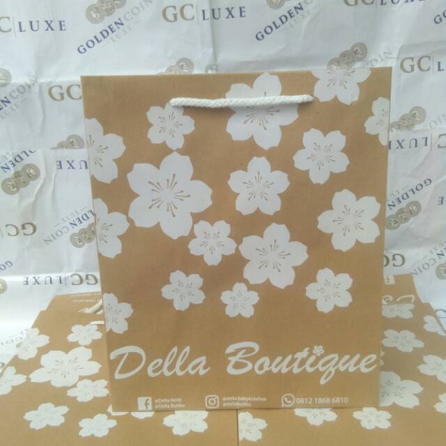 

Paperbag sablon ukuran P25 L10 T30 paperbag murah, tas kertas ulangtahun, tas souvenir