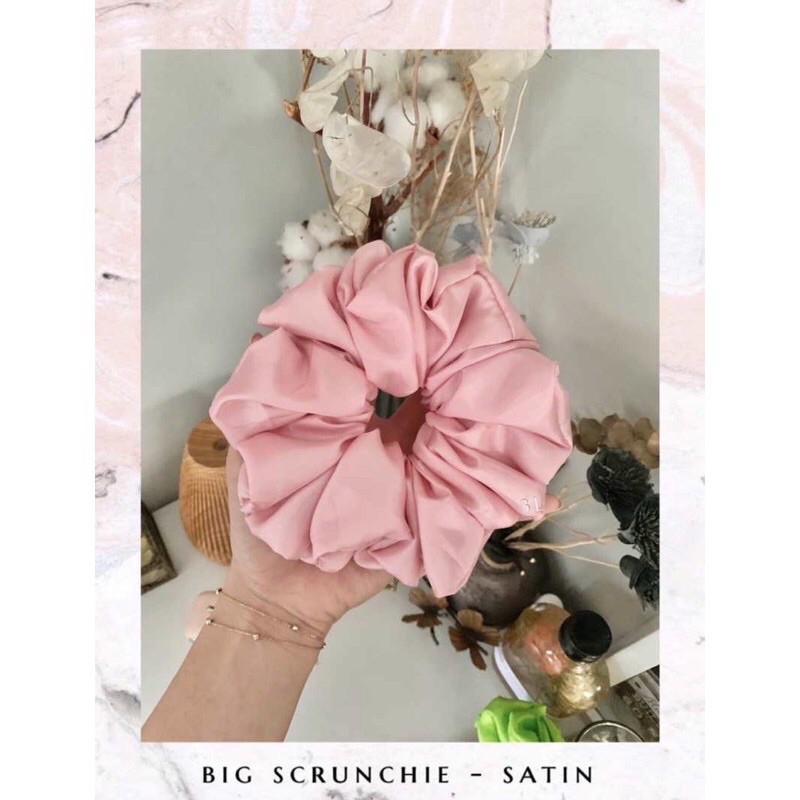 IKAT RAMBUT SCRUNCHIE / CEPOL JILBAB SCRUNCHIE KOREA / SCRUNCHIE SATIN SILK JEPANG