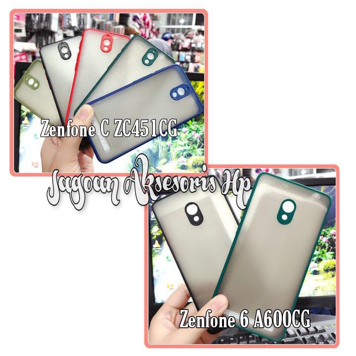 Bumper AERO CASE Zenfone C ZC451CG Zenfone 6 A600CG Hardcase My Choice List Warna Matte