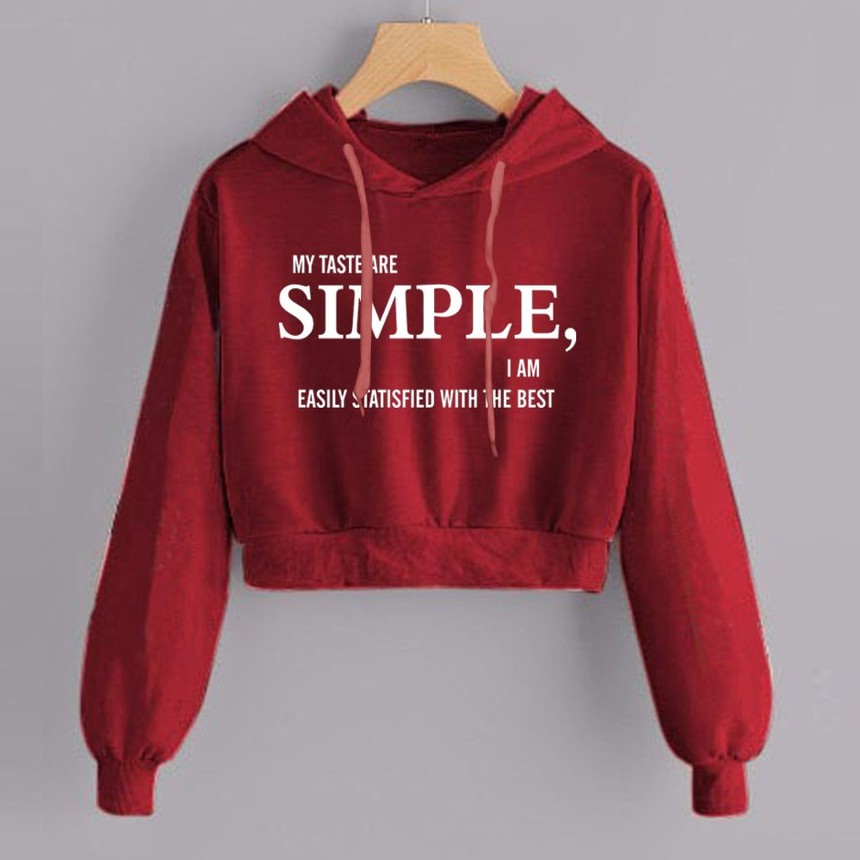 Bess - Sweater Hoodie Crop SIMPLE