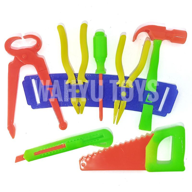 MAINAN TOOLSET / MAIANAN PERLENGKAPAN TUKANG SET ISI 7 MODEL