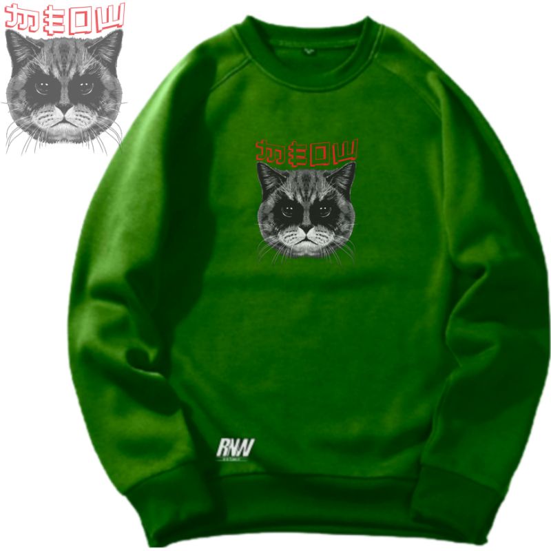 COD M-XXXL Jaket Pria Sweater Hoodie Pria Distro ORI CREWNECK BOHEL MEOW DISTRO