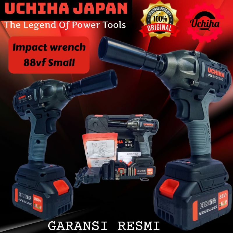 Mesin bor pembuka baut baterai cordless UCHIHA japan. 88vf small ban roda mobil CVT motor impact wre