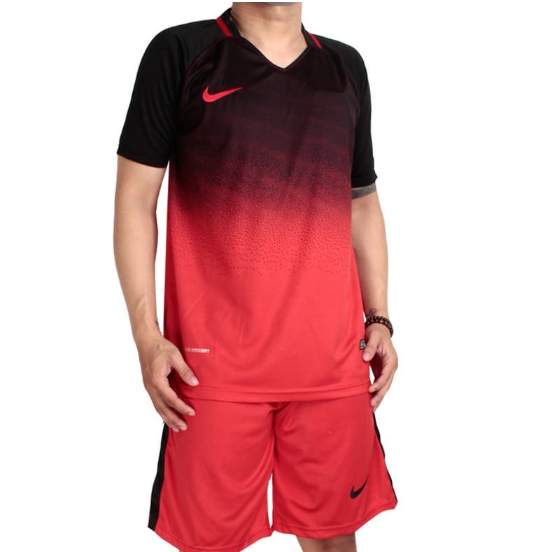Seragam Futsal Baju Bola Kaos Jersey Kostum Tim Futsal Import Go Gradiasi1 Merah Baju Setelan Futsal