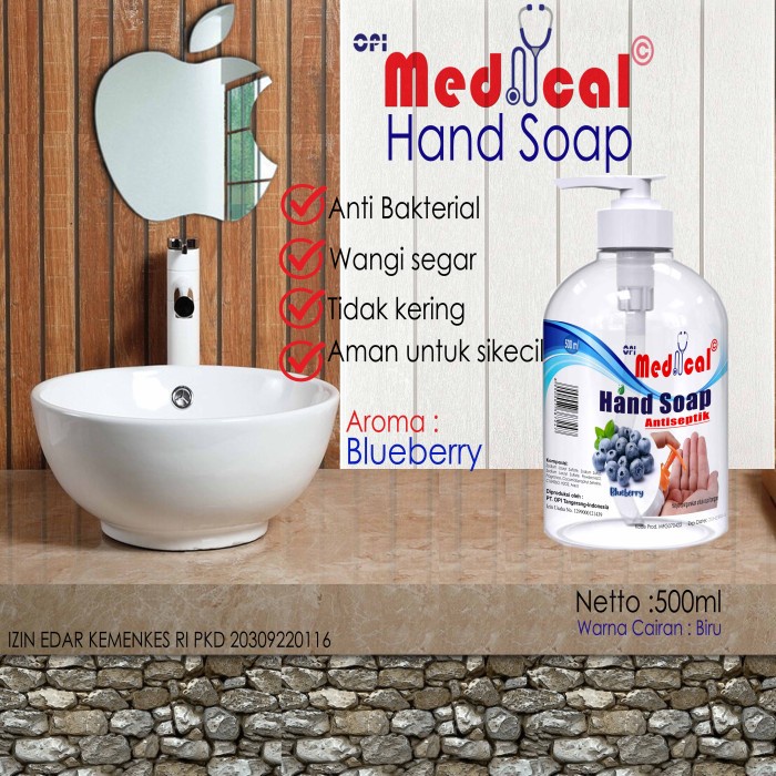 Hand soap 60ml - 1 Liter 7 varian wangi segar OPI medical New Formula OPI sudah ada izin edar resmi by Oke sabun suplayer