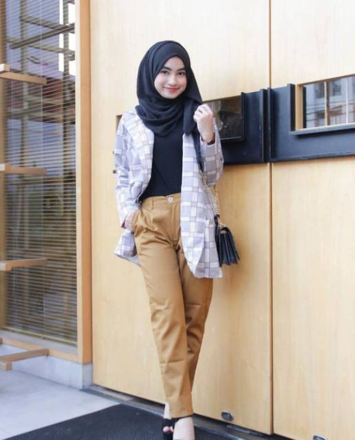 JUMBO BAGGY PANTS PREMIUM AMERICAN DRILL BIG SIZE 4L 5L 6L-1