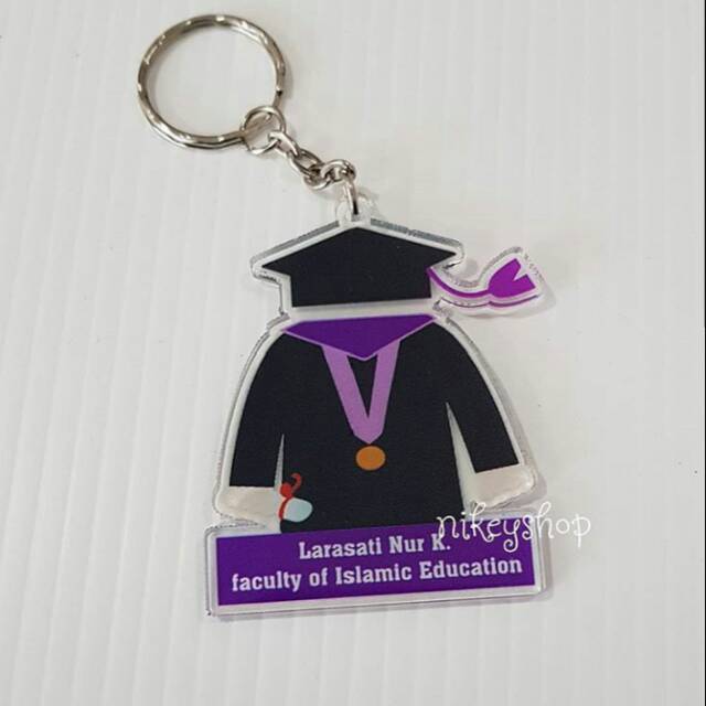 Gantungan kunci wisuda Akrilik GC-0001