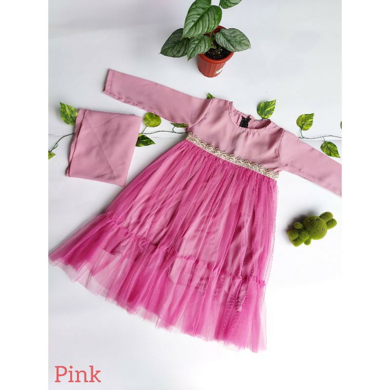 gamis anak mix tile wollycrepe premium