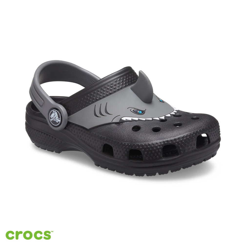 Crocs Shark Tanduk Fun Lab Kids / Sandal Anak / Crocs Kids Unisex / Sandal Anak Laki dan Perempuan / Anti Licin - Black - -207072-001