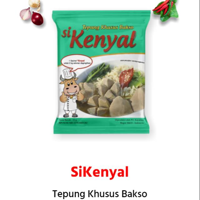 

tepung khusus bakso sikenyal (Pengenyal)