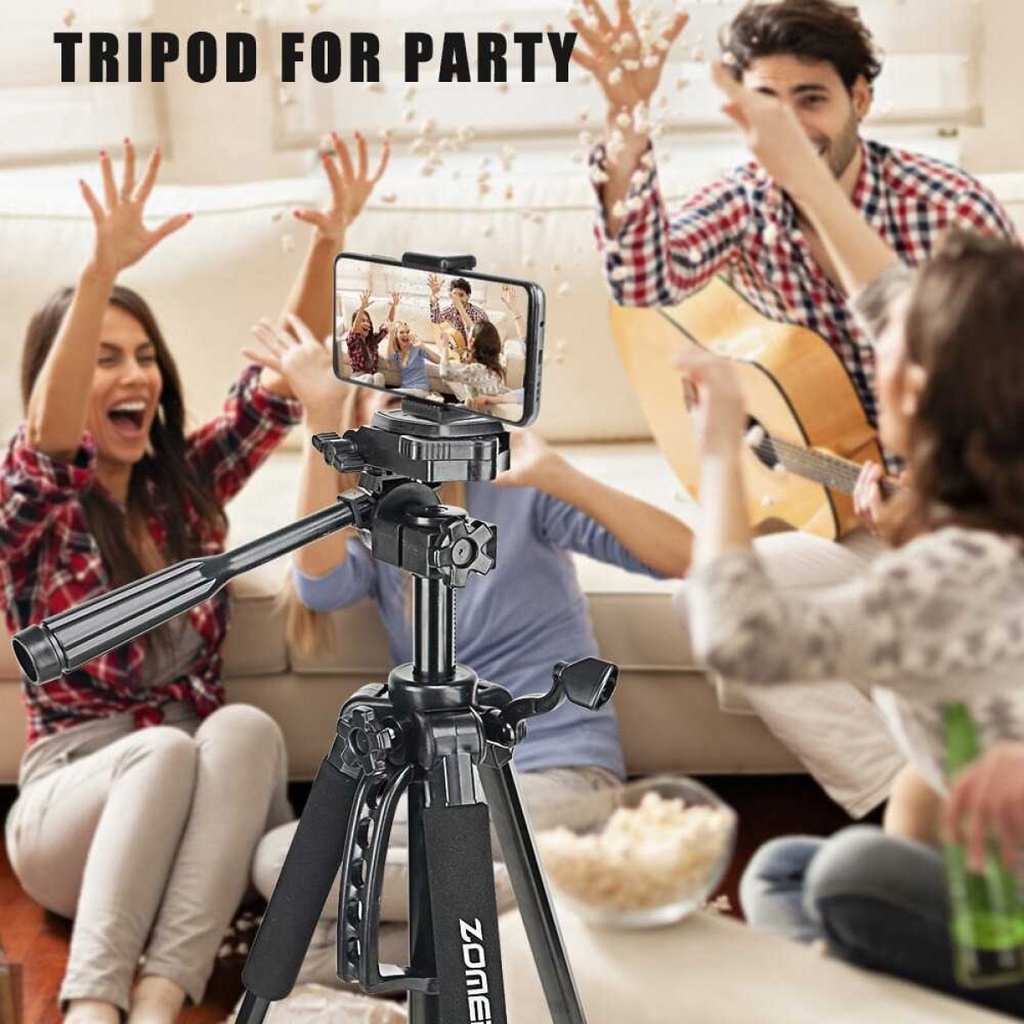 Tripod Kamera Professional DSLR Mirrorless Pan Head 3 Way 148cm