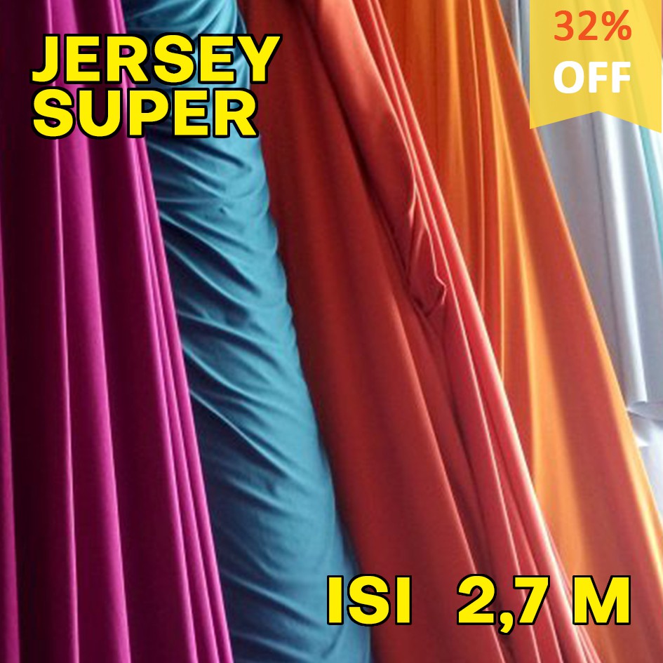 GROSIR KAIN JERSEY SUPER KILOAN POLOS MURAH