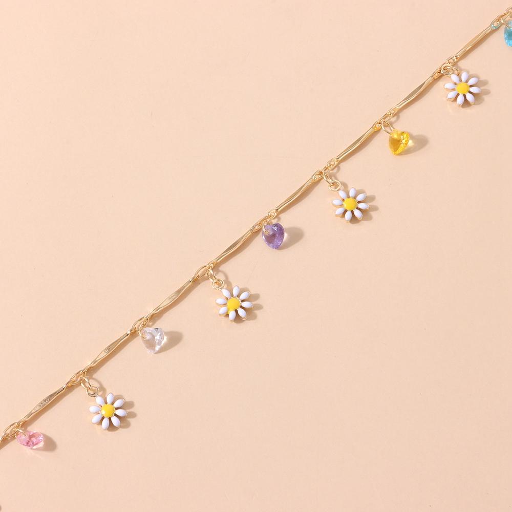 Suyo Daisy Pendant Kalung Kepribadian Warna-Warni Indah Manik-Manik Pesona