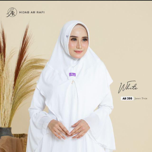 Hijab Ar Rafi AR 399 hijab instan new arrival || INAYAHHIJAB-White
