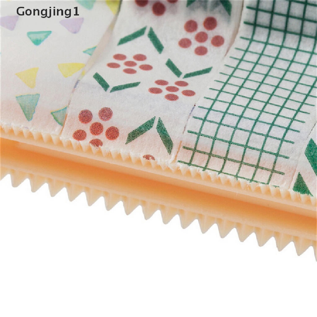 Gongjing1 Dispenser Selotip Washi Tape Dengan Pemotong