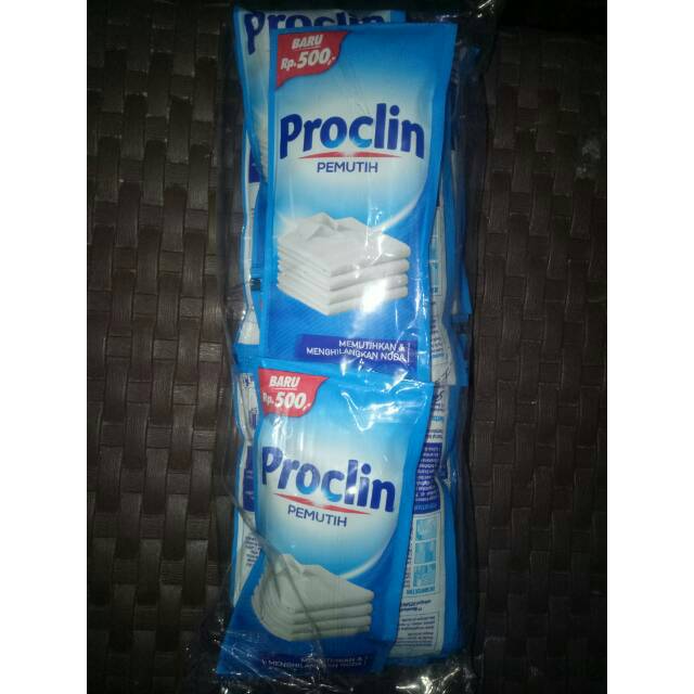 Proclin Saset Pemutih  Pakaian 30 ml isi 12 sachet  Shopee 