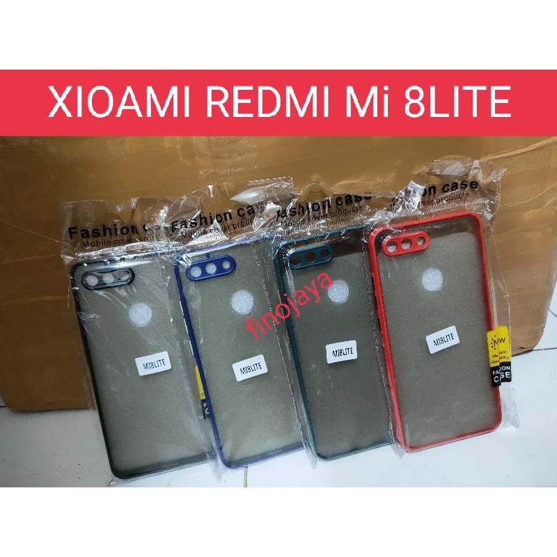 Case Aero My Choice Xiaomi Mi 8 Lite Silikon Dove pelindung Camera