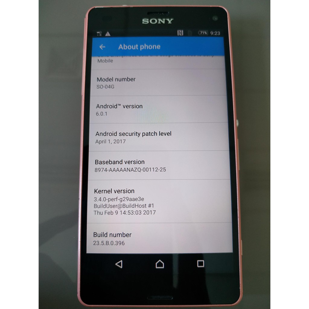 Sony Xperia A4 (Z4 Compact) Docomo SO-04G Bekas Minus Touchscreen