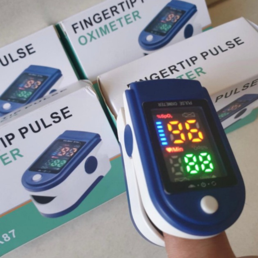 OXIMETER Fingertip Pulse Alat pengukur Oksigen TFT hitam LK87 89