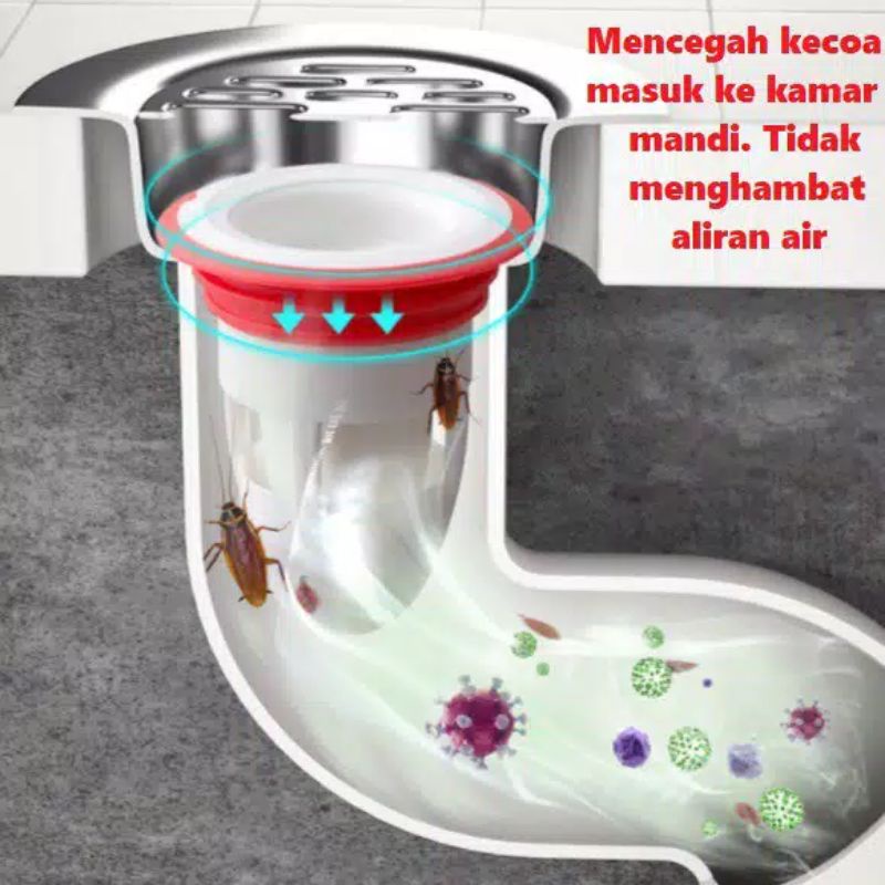 SARINGAN SALURAN AIR ANTI BAU ANTI KECOA ANTI ODOR ANTI  INSECT FLOOR DRAIN TEELARIS