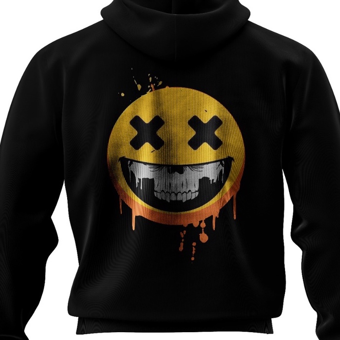 Public - Deathsmiley Zipper Hoodie - Hoodie Pria dan Wanita