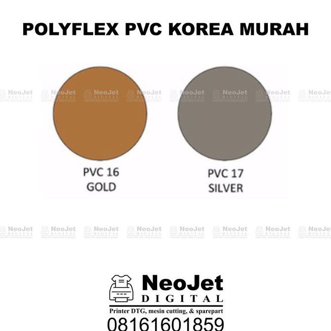 

Produk Unggulan] Polyflex Pvc Gold Silver Poliflex Polyplek Korea Murah Roll