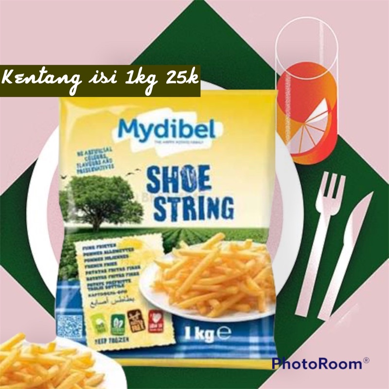 FROZEN FOOD KENTANG GORENG ISI 1kg dan 1/2kg KENTANG MYDIBEL