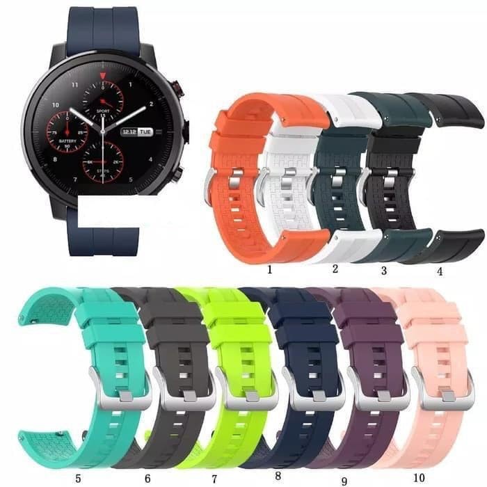 STRAP TALI JAM TANGAN - RUBBER STYLE GT 46MM - FOR XIAOMI HUAMI AMAZFIT PACE 2 STRATOS WATCH