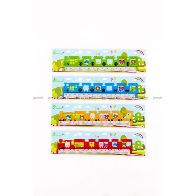 

Penggaris / Mistar Plastik 15cm Bentuk Kereta Api 0511