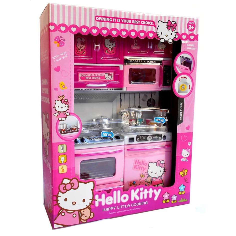 Mainan Modern Kitchen Set Hello  Kitty  Dapur  dapuran 