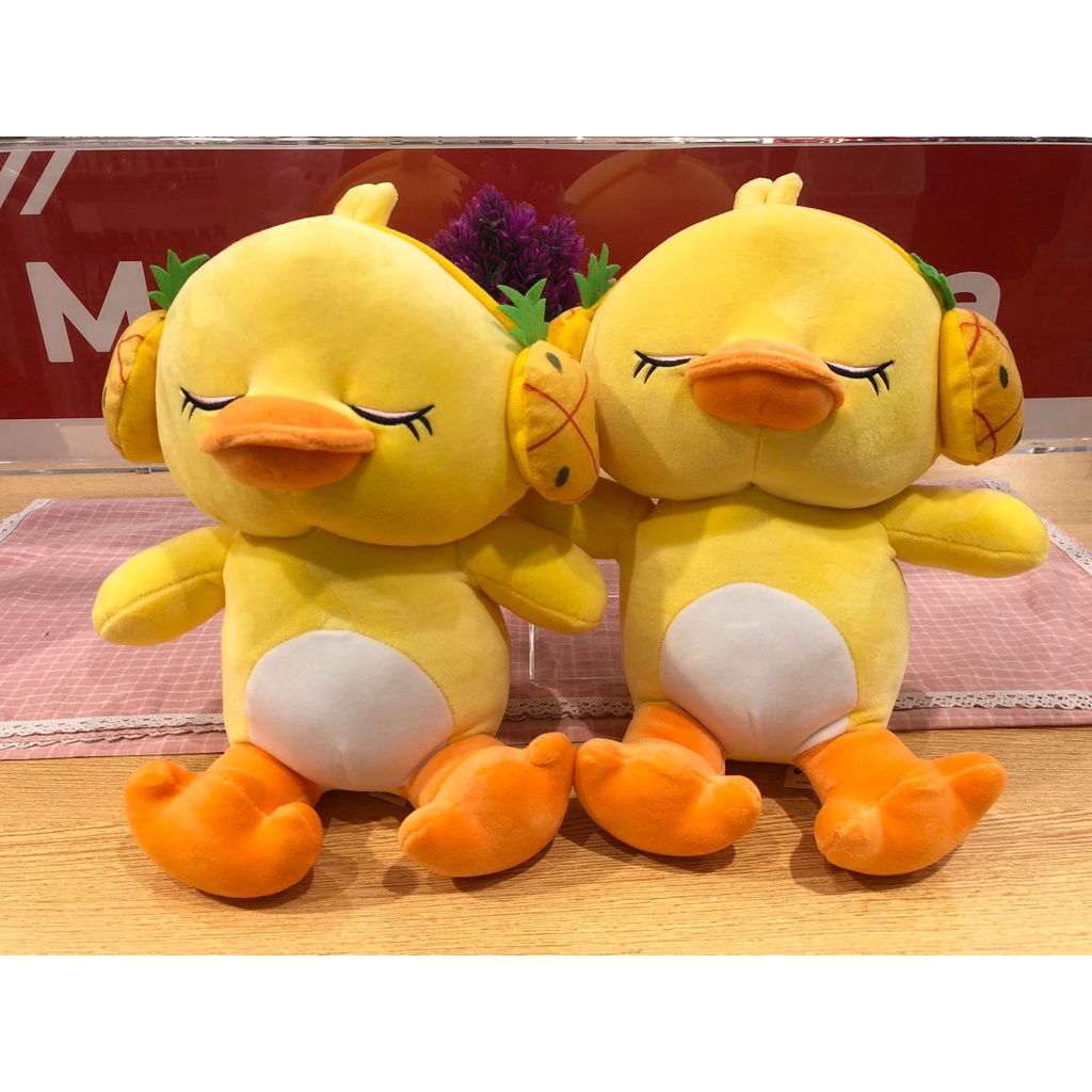 Miniso Fruit Earphone Duck Plus Boneka Bebek Lucu miniso