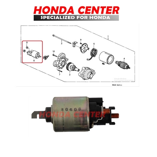 switch magnet bendik dinamo starter accord vti odyssey 1998 1999 2000 2001 2002 2003