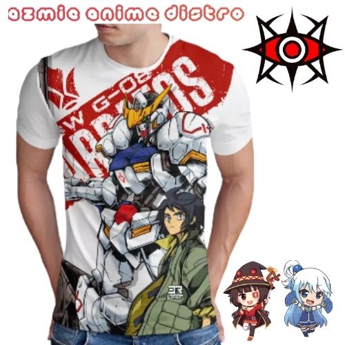 kaos printing anime Gundam Barbatos 1