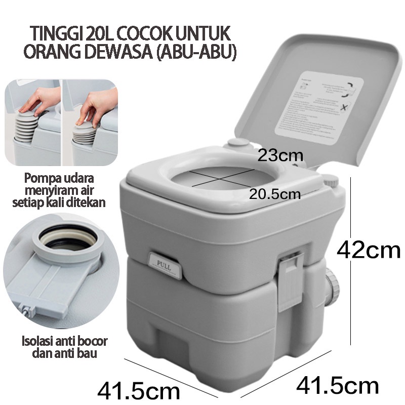 dapat dilipat Kloset / toilet bergerak / toilet luar / toilet untuk orang tua