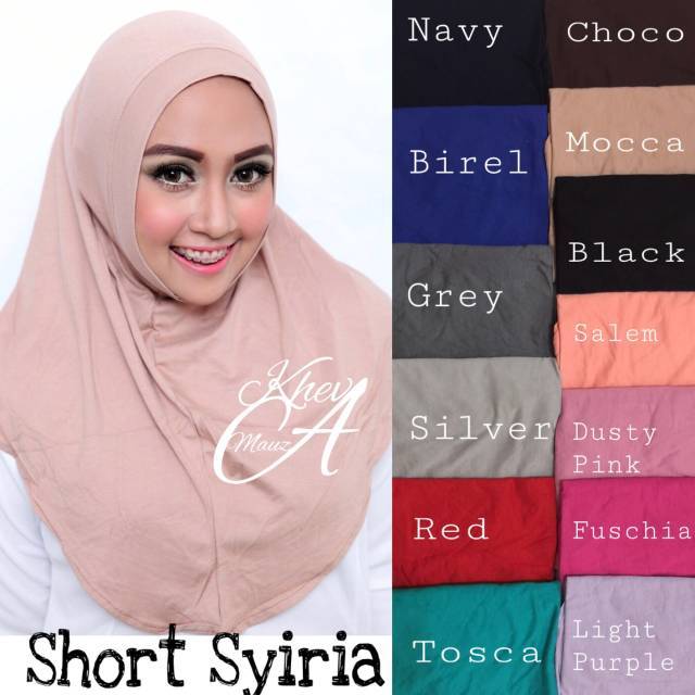Hijab instan Short Siria pashmina instan kerudung jilbab | Shopee Indonesia