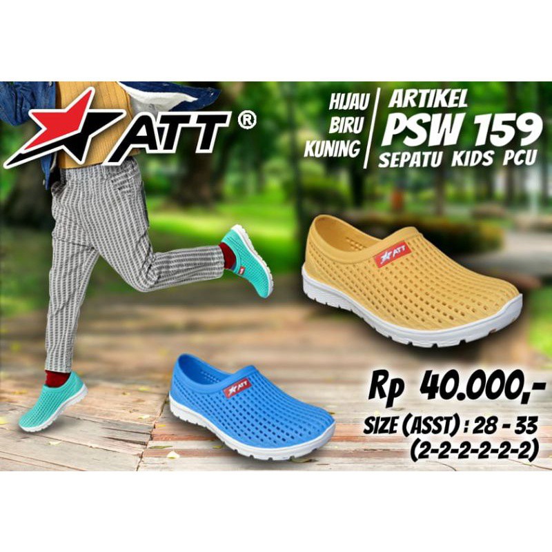 gos ATT PSW 159 Sepatu Wanita Karet Anti Slip Anti Air Ringan Dan Nyaman Original